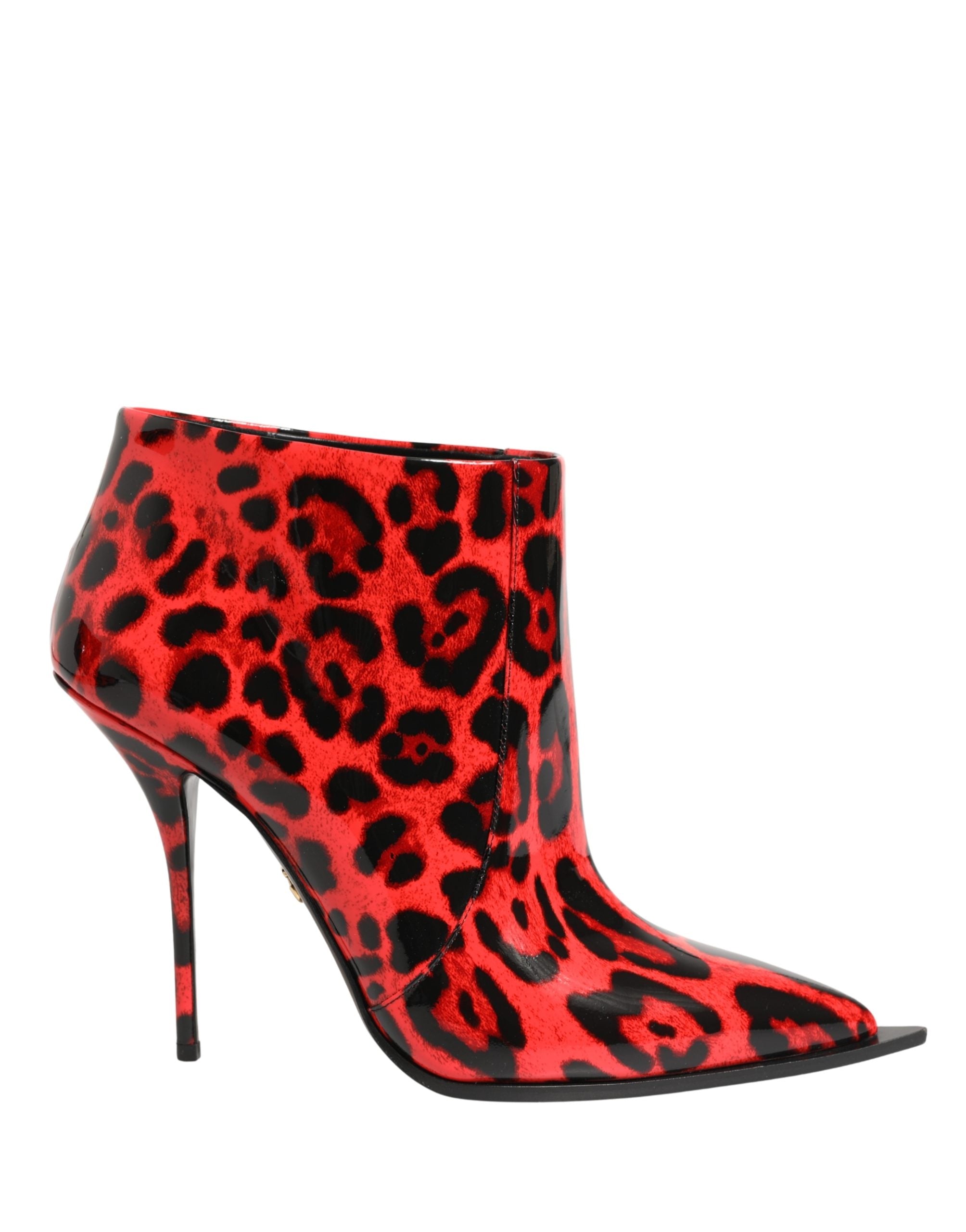 Dolce & Gabbana 100% Calf Leather (external); 58% Lamb ankle boot in red — view 7