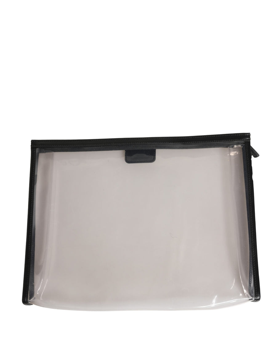 Dolce & Gabbana 90% PVC clutch in clear