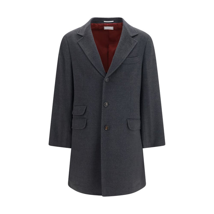 Brunello Cucinelli 100% Kashmir/capra Hircus coat in gray