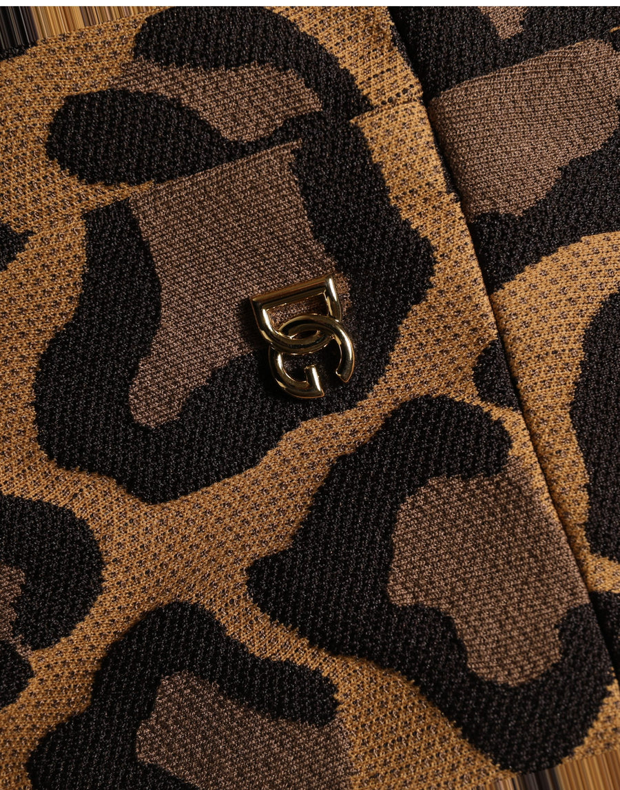 Dolce & Gabbana 40% Polyester mini dress in brown