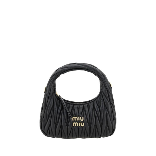 Miu Miu 100% Calf Leather Bos Taurus shoulder bag in black