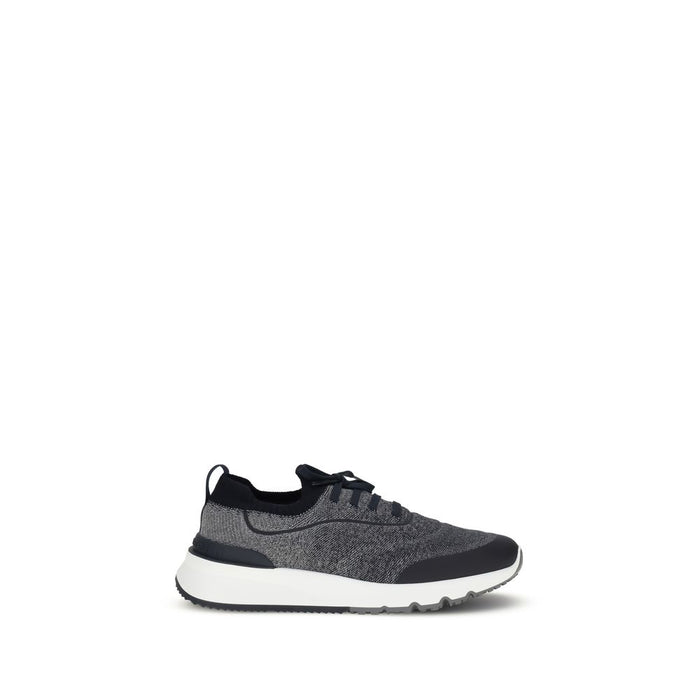 Brunello Cucinelli UPPER 100% Cotton sneakers in gray