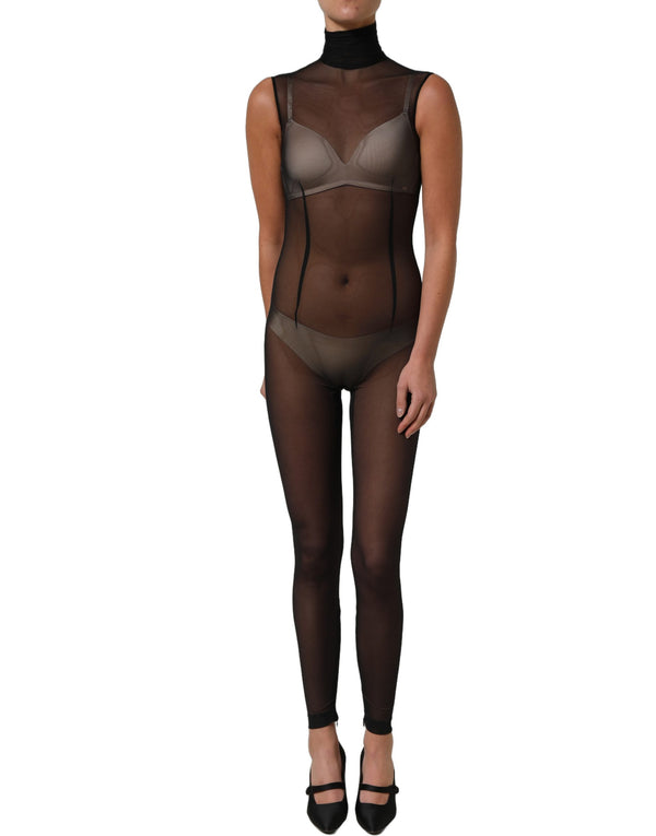 Dolce & Gabbana 92% Nylon 8% Elastane bodysuit in black