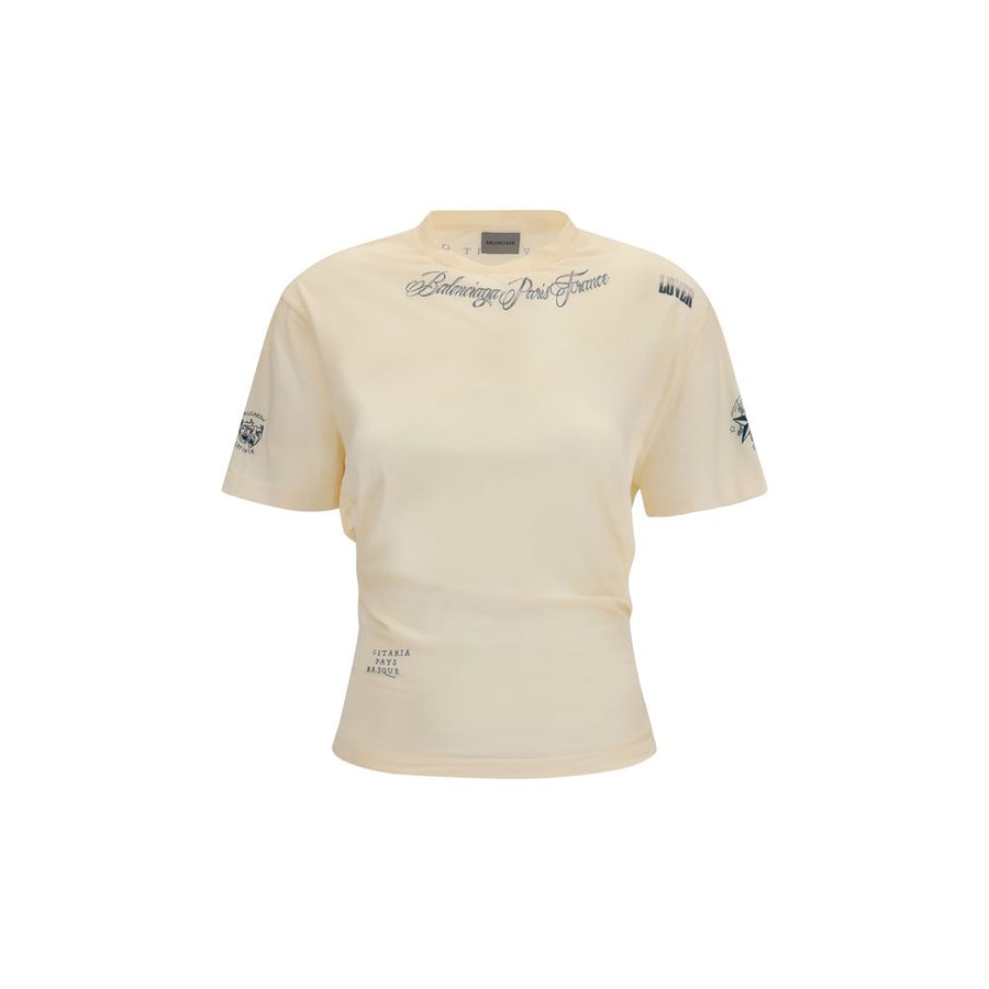 Balenciaga 100% Cotton t-shirt in beige