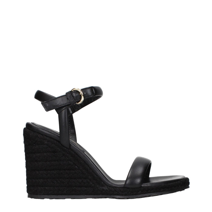 Gianvito Rossi wedge sandal in black