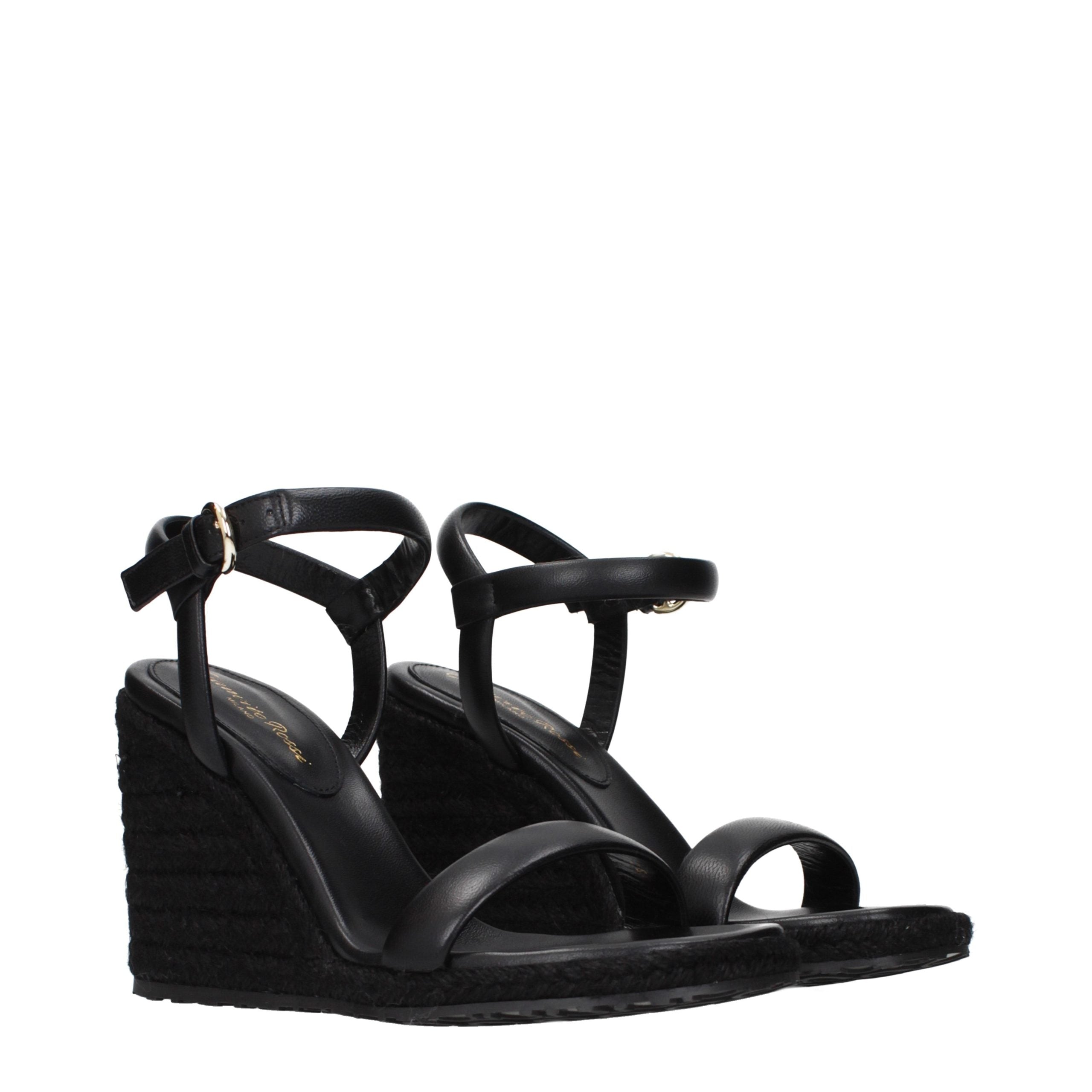 Gianvito Rossi wedge sandal in black — view 2
