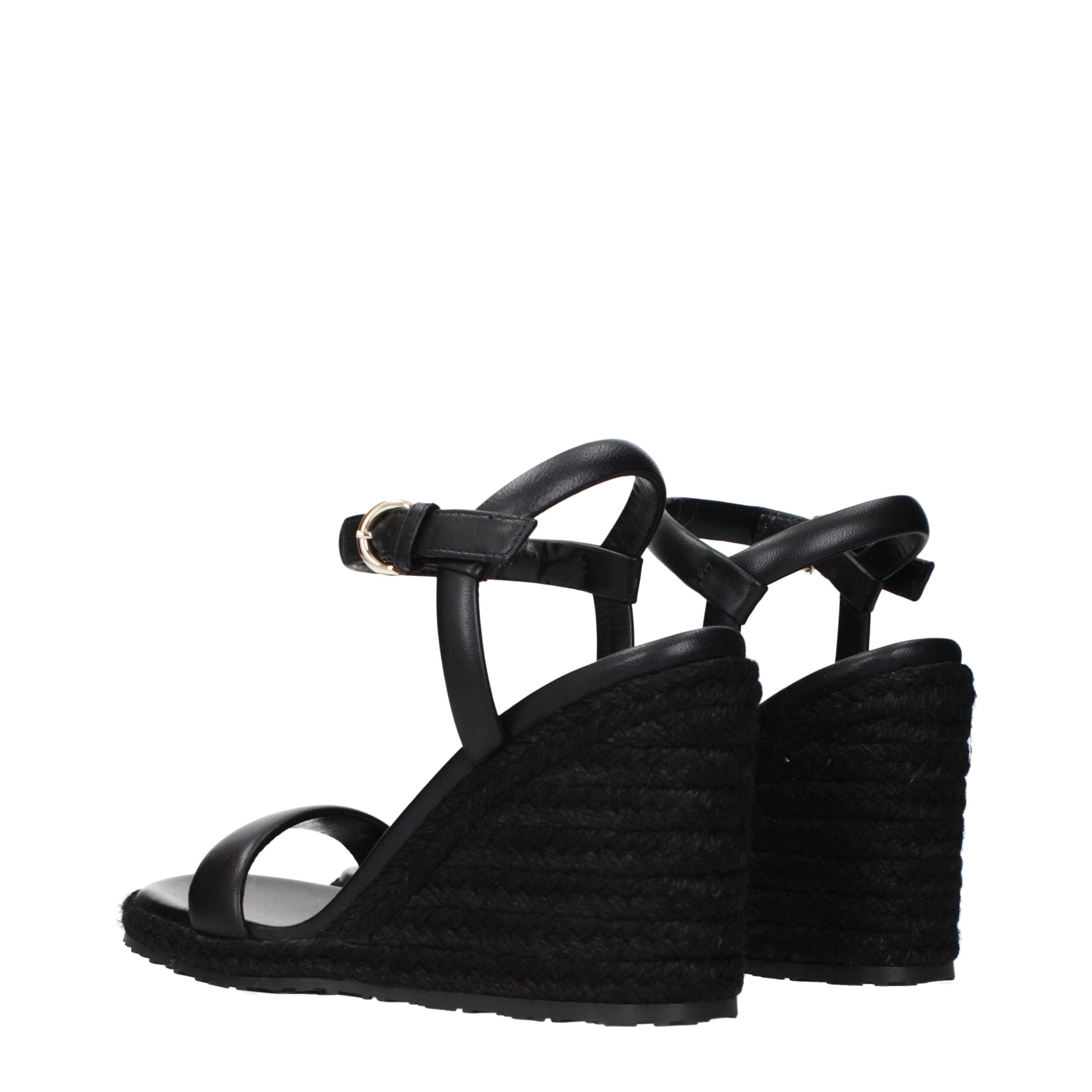 Gianvito Rossi wedge sandal in black — view 4