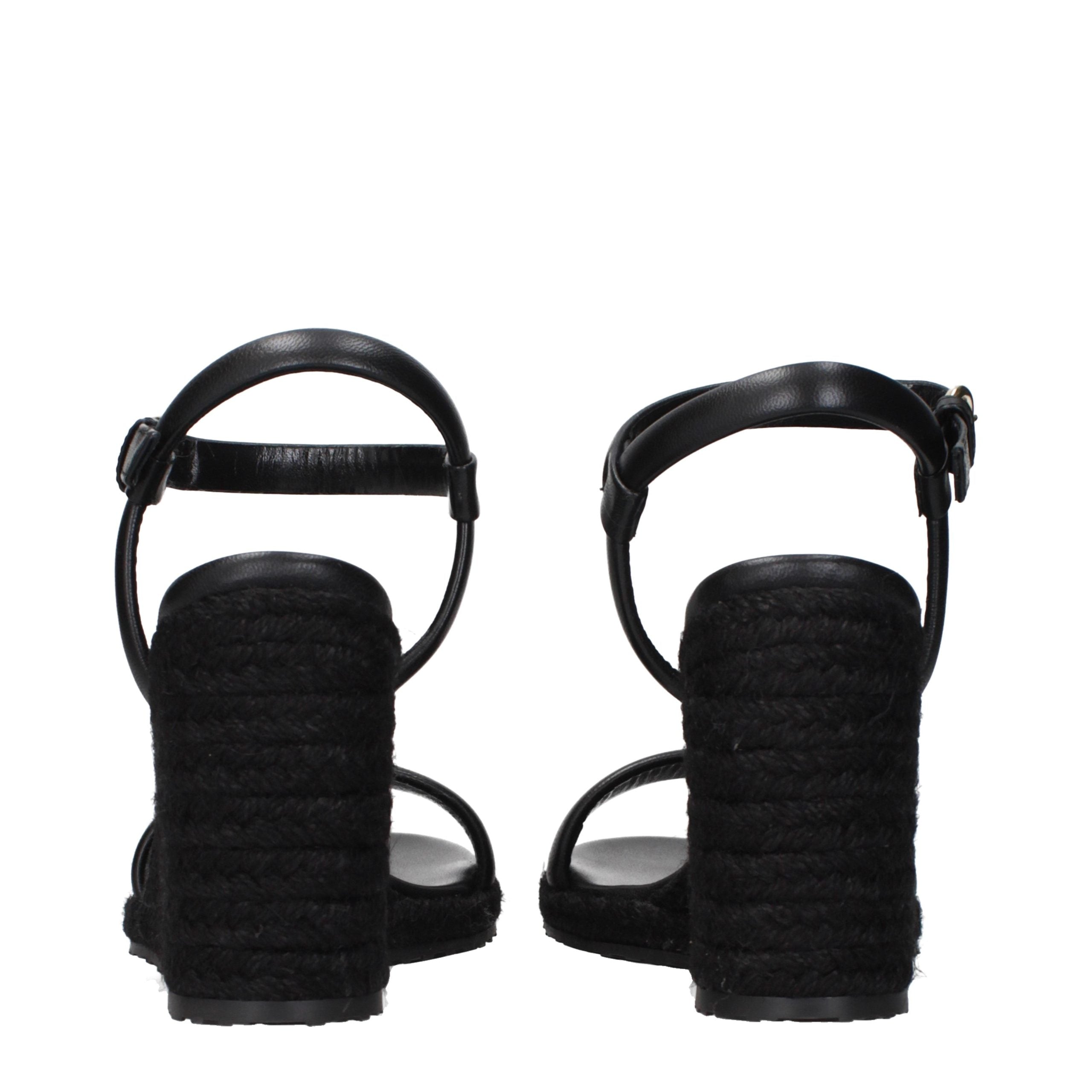 Gianvito Rossi wedge sandal in black — view 5