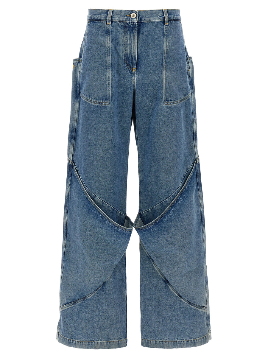 The Attico 100% cotton jeans in blue