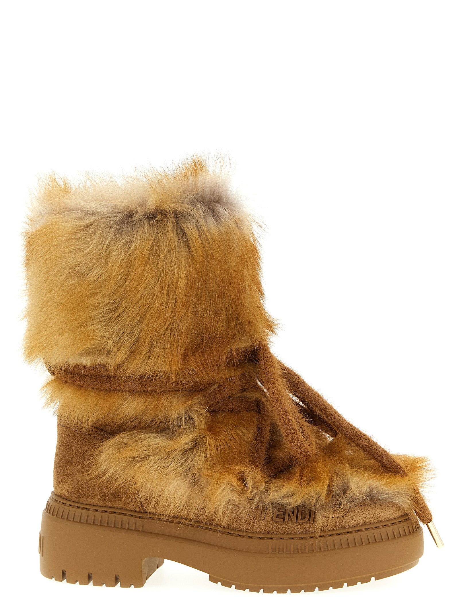 Fendi 100% Calfskin Leather boot in multicolor