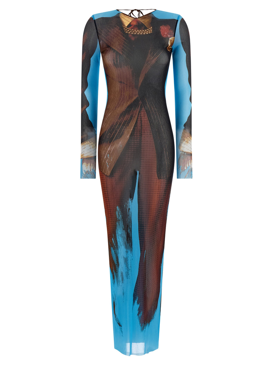 Jean Paul Gaultier 100% Polyamide dress in multicolor