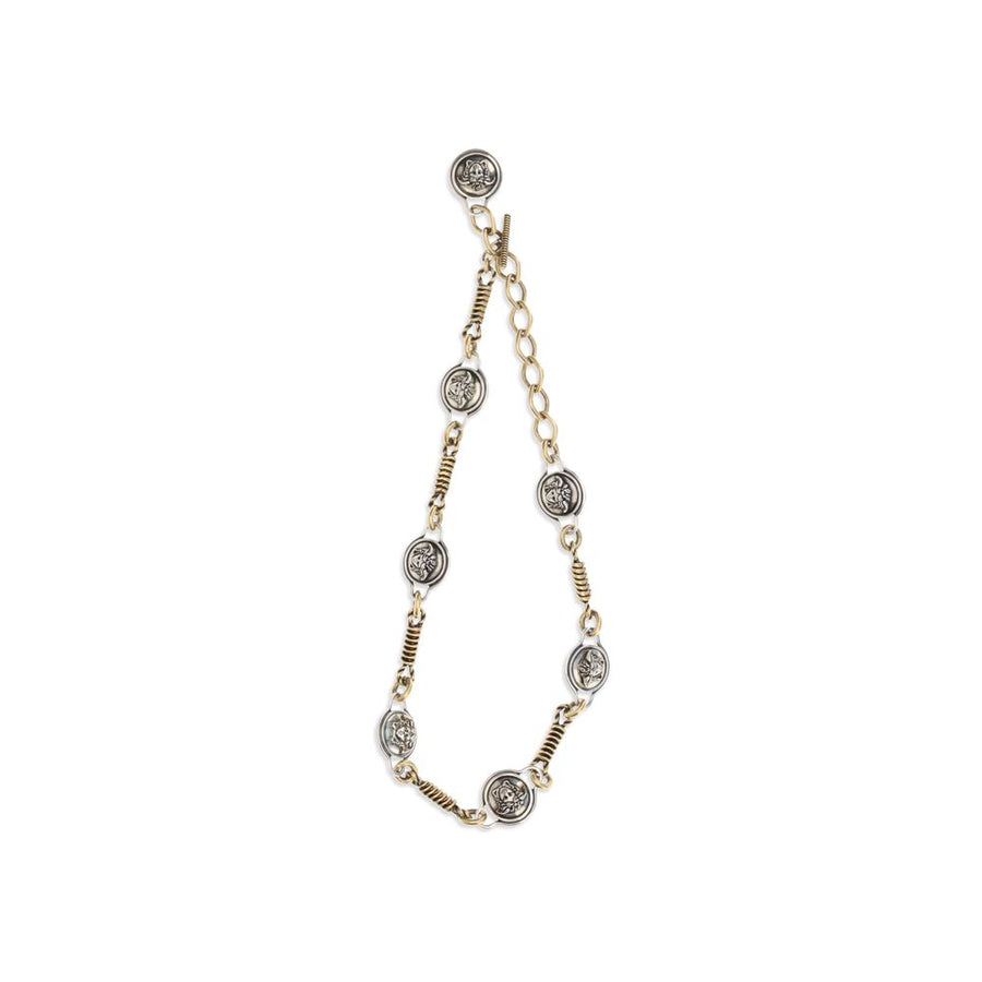 Versace 100% Brass necklace in silver