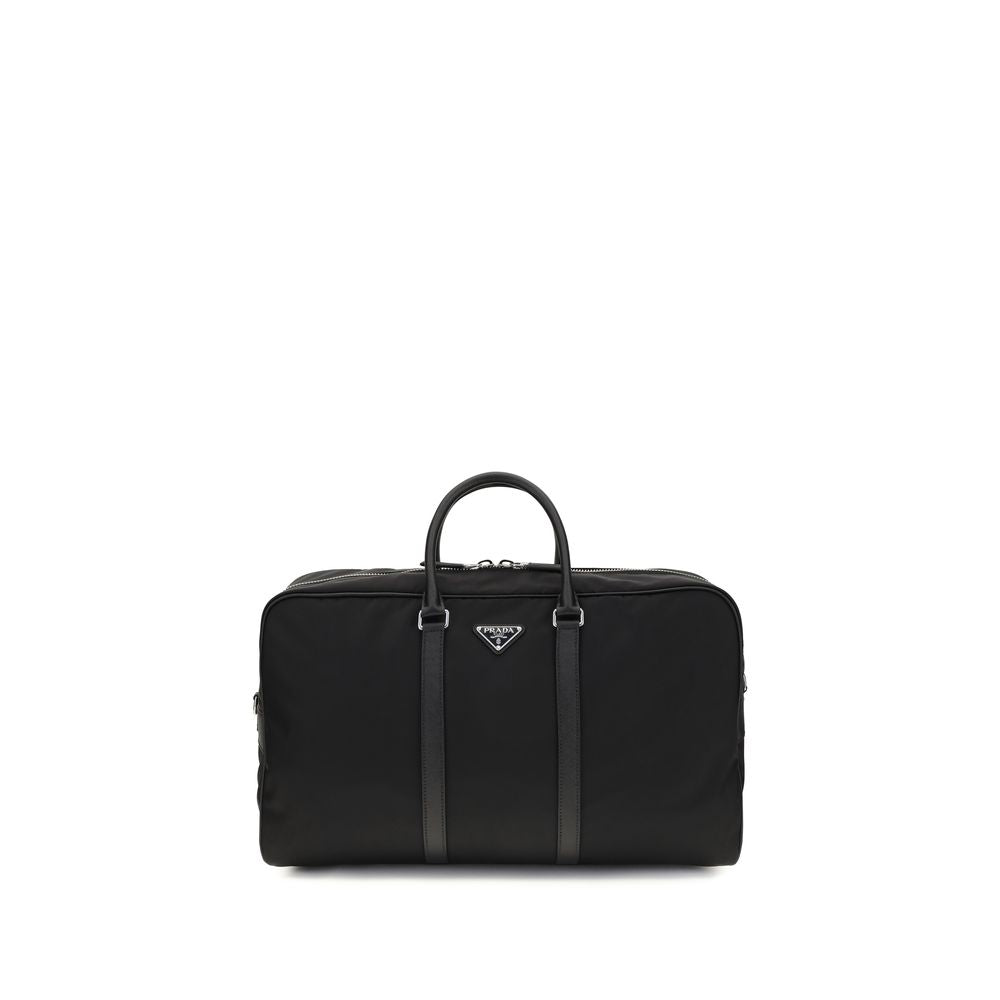Black Recycled Polyamide Luggage And Travel Bag