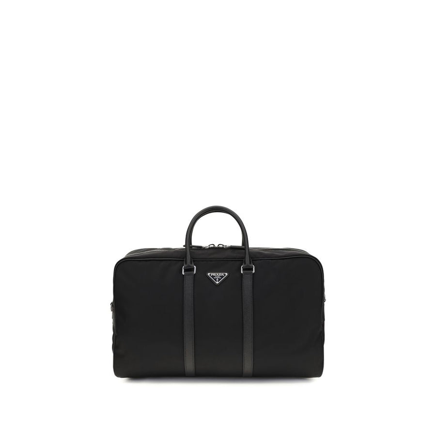 Prada 100% Recycled Polyamide travel bag in black