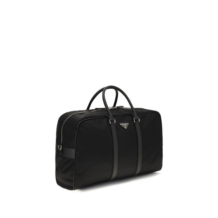 Black Recycled Polyamide Luggage And Travel Bag