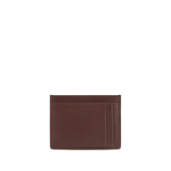 Miu Miu 100% Lamb Ovis Aries card case in brown — view 2