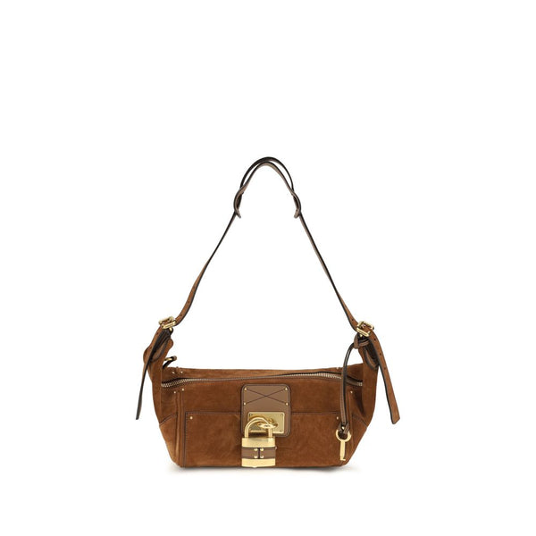 Chloé 100% Calf Leather Bos Taurus shoulder bag in brown