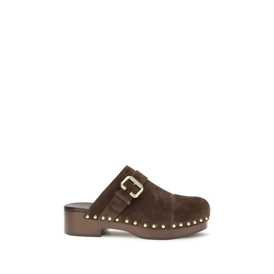 Chloé Upper 100% Calf Leather Bos Taurus; Sole 100% Other Materials clog in brown