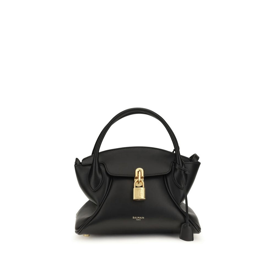 Balmain 100% Calf Leather Bos Taurus shoulder bag in black