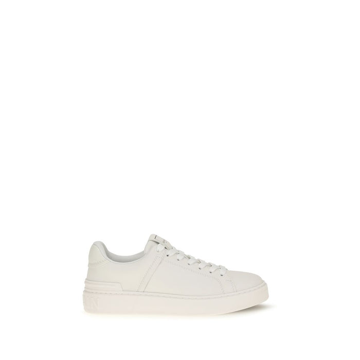 Balmain Upper: 100% Calf Leather Bos Taurus; Sole: 100% Rubber sneaker in white