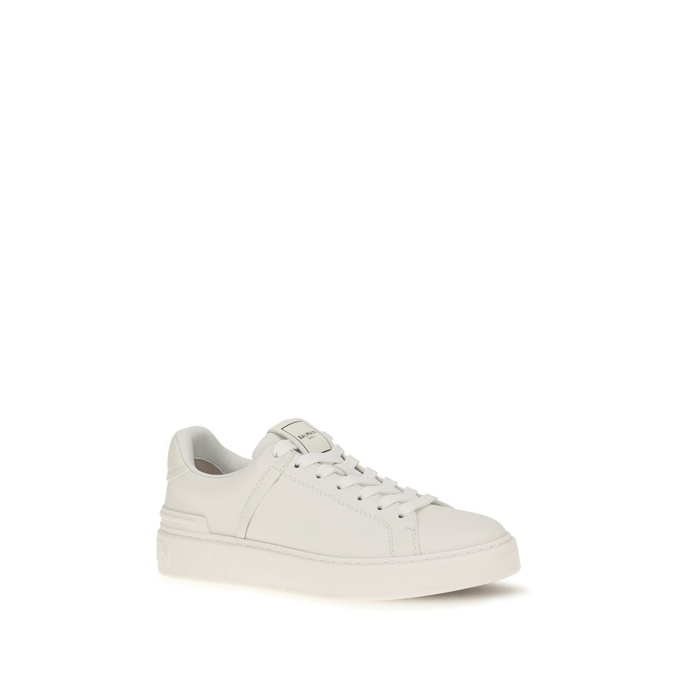 Balmain Upper: 100% Calf Leather Bos Taurus; Sole: 100% Rubber sneaker in white — view 2