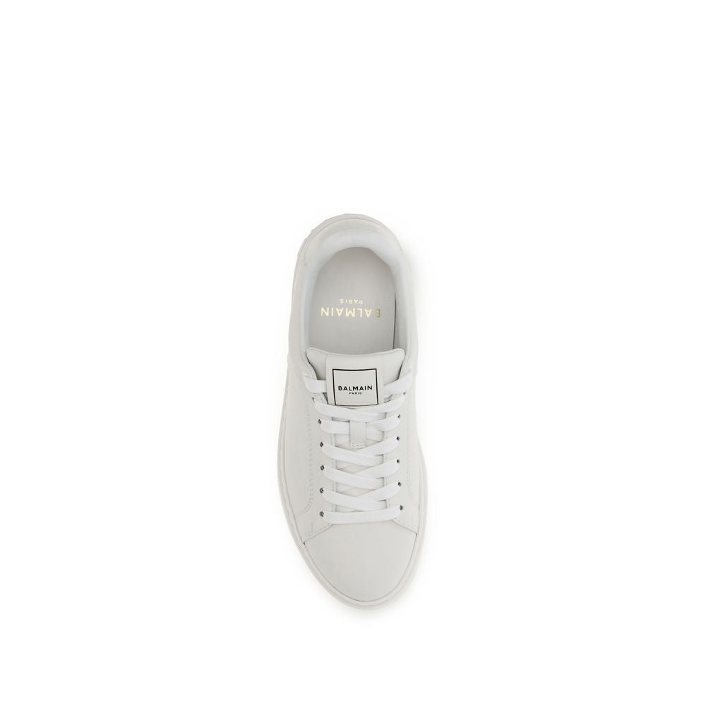 Balmain Upper: 100% Calf Leather Bos Taurus; Sole: 100% Rubber sneaker in white — view 4