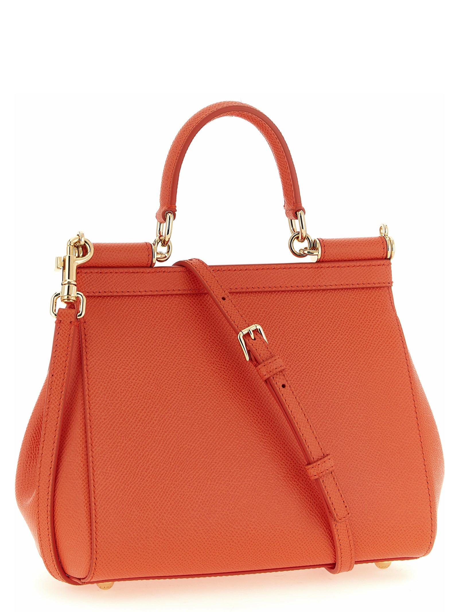 Orange Calfskin Handbag Bag
