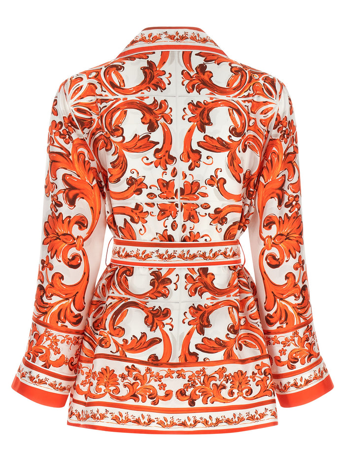 Dolce & Gabbana 100% Silk blouse in orange — view 2