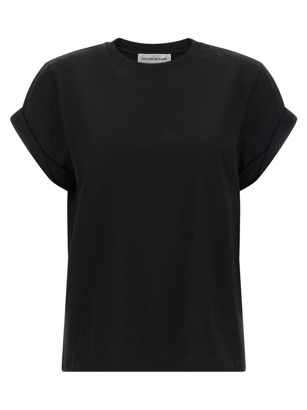 Victoria Beckham 100% cotton t-shirt in black