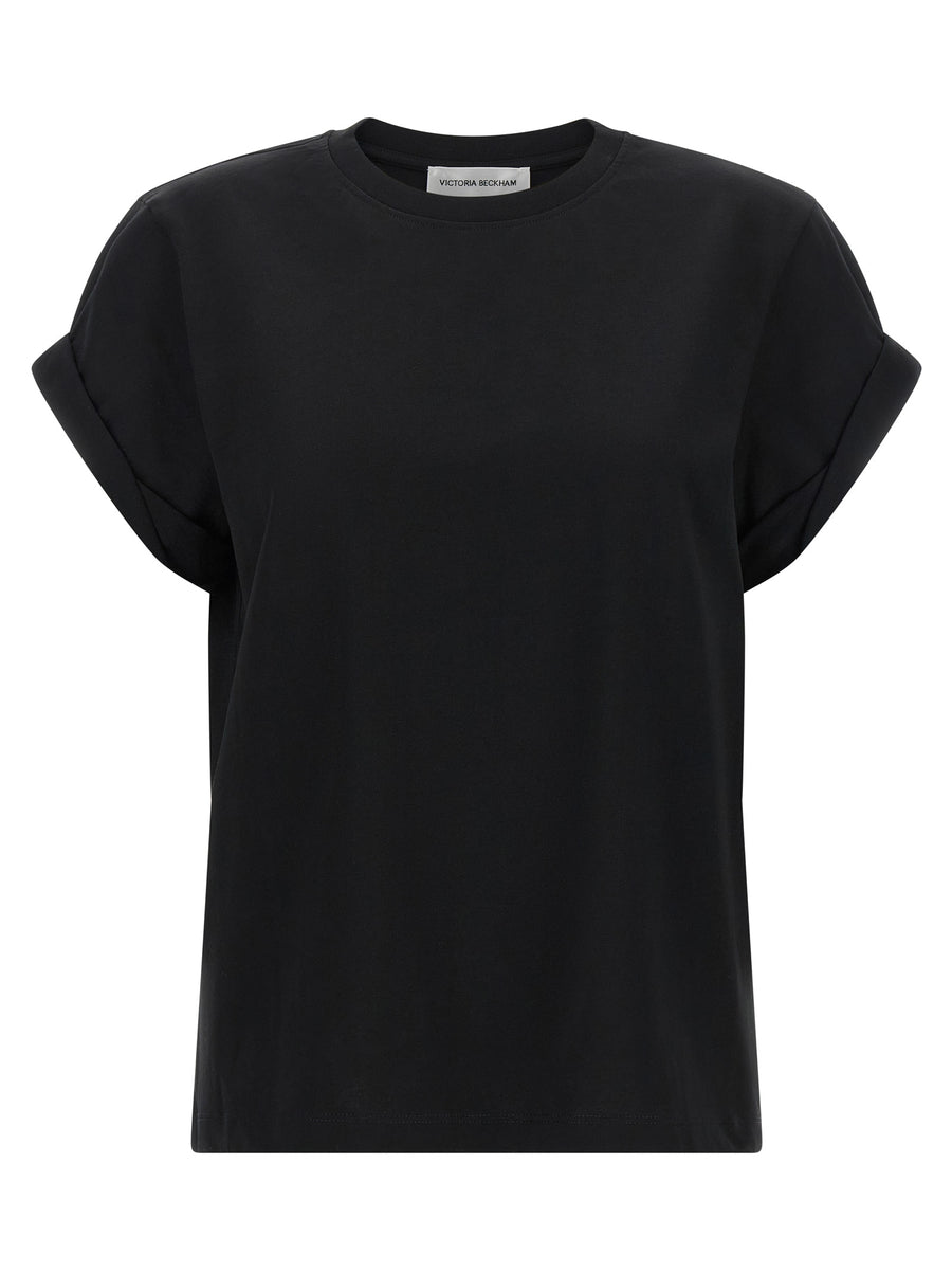 Victoria Beckham 100% cotton t-shirt in black