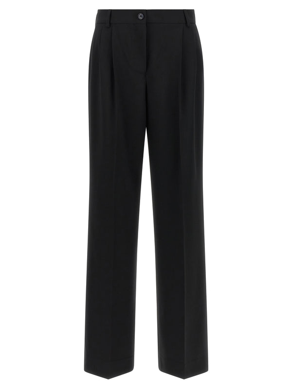 Dolce & Gabbana 96% virgin wool trousers in black
