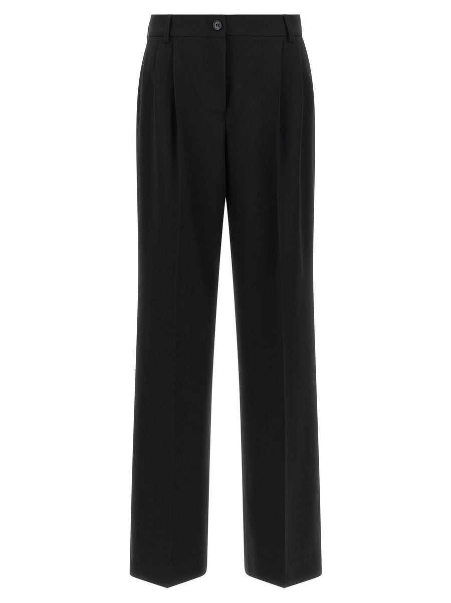 Dolce & Gabbana 96% virgin wool trousers in black