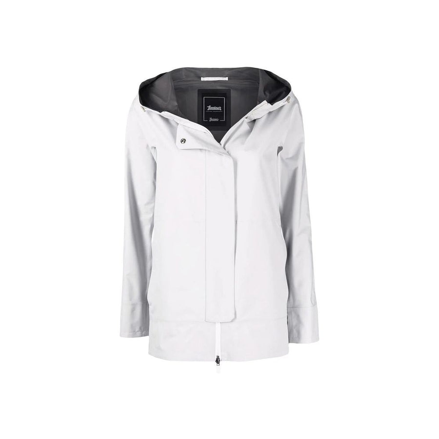 Herno 100% Polyester raincoat in white
