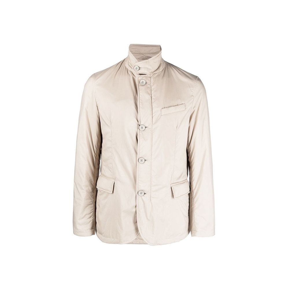 Herno 100% Polyamide shell jacket in beige