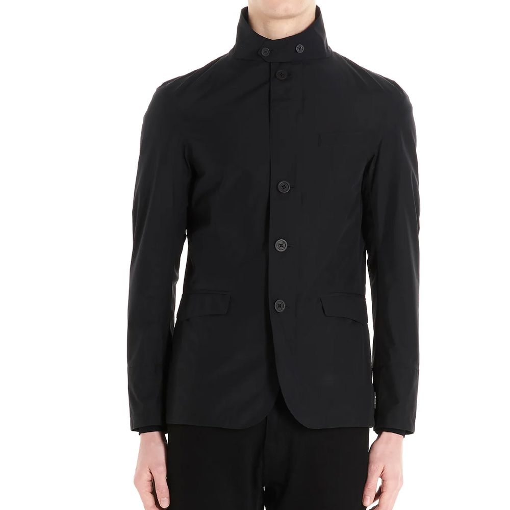 Herno 100% Polyester jacket in black — view 2