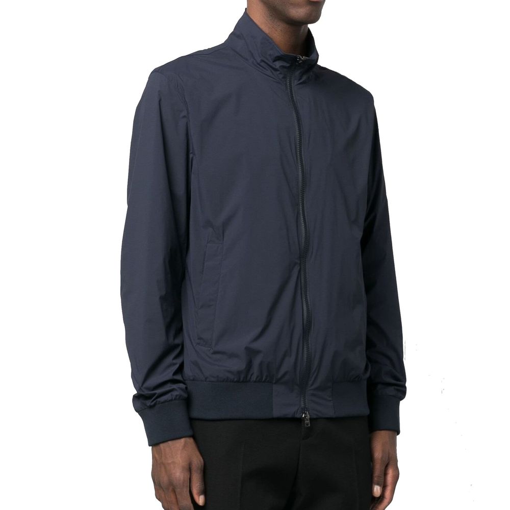 Herno 100% Polyester bomber jacket in navy — view 2