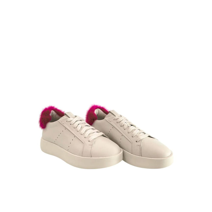 Santoni 100% Leather sneakers in white — view 2