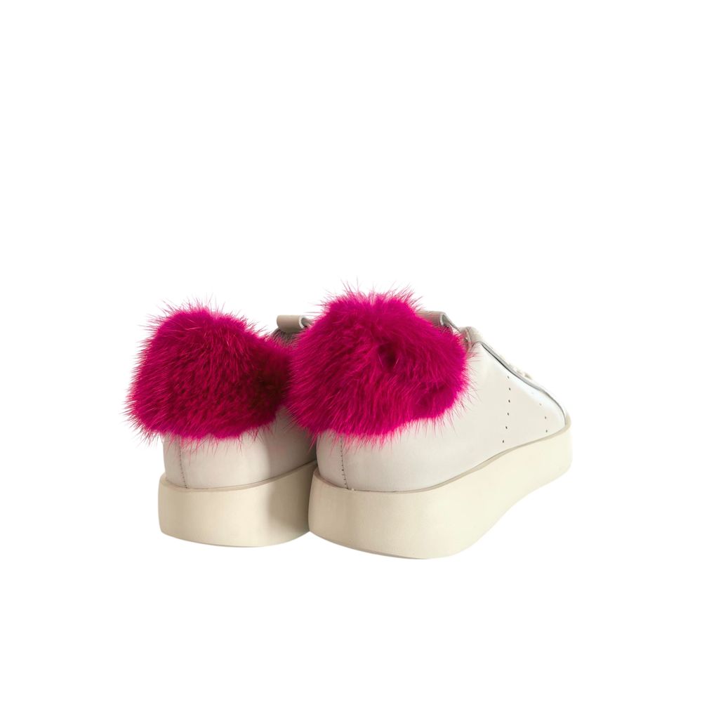 Santoni 100% Leather sneakers in white — view 4