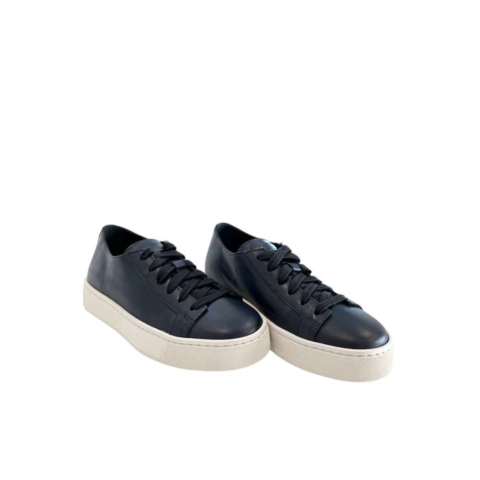 Santoni 100% Leather sneaker in blue — view 2