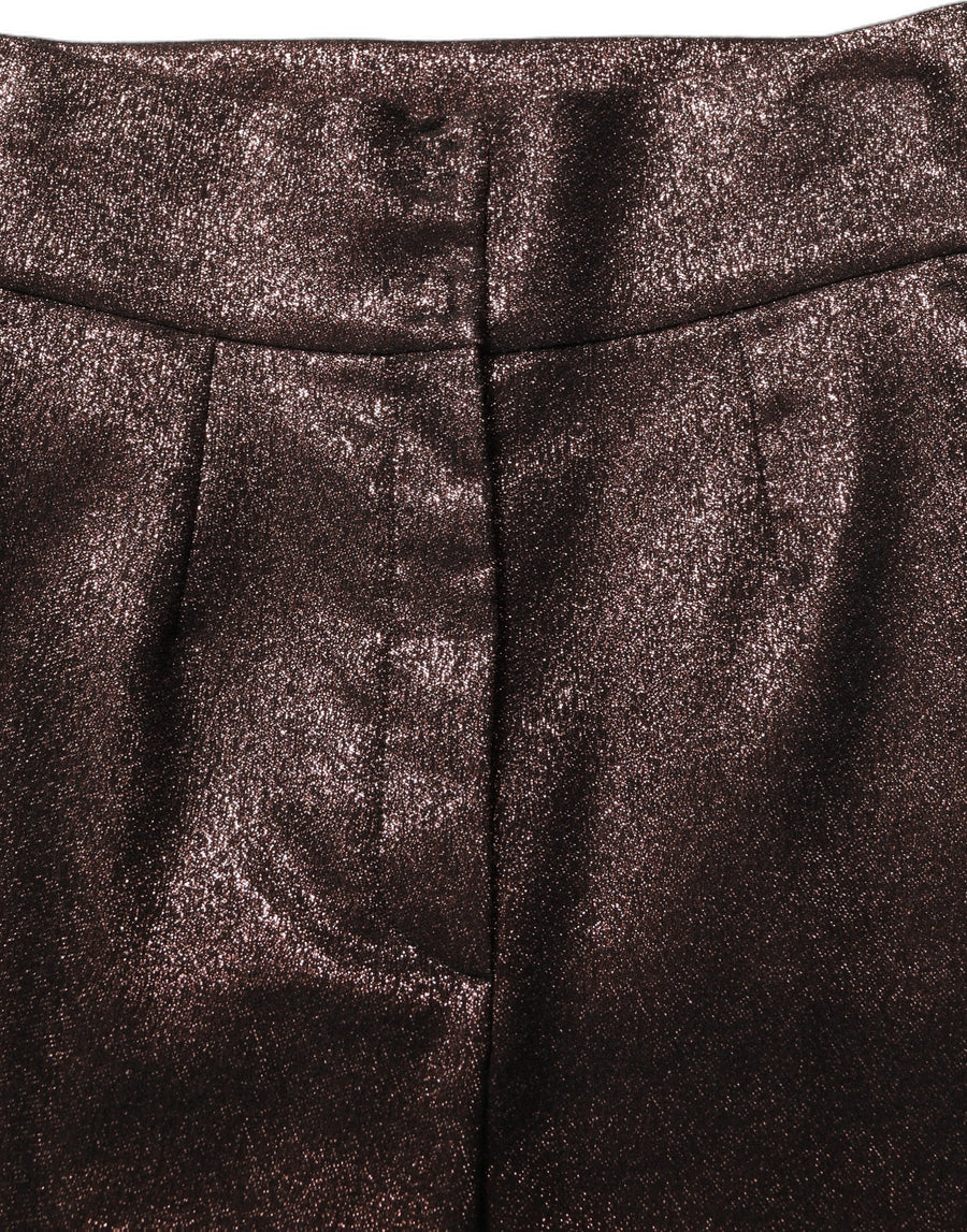 Dolce & Gabbana 53% Cotton 39% Polyester 8% Polyester Film Fiber trousers in brown