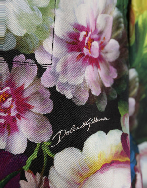 Dolce & Gabbana 99% Silk trousers in multicolor