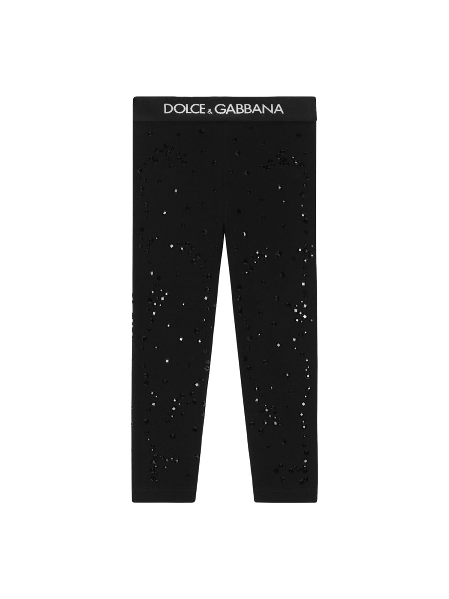 Leggings Black Cotton Trousers