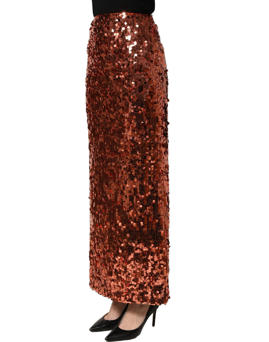 Dolce & Gabbana 100% Nylon; Lining: 92% Silk skirt in bronze