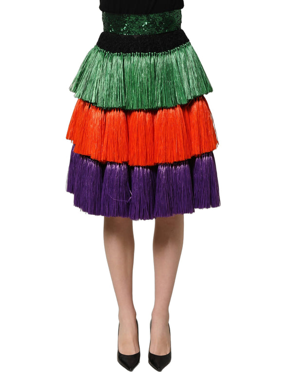 Dolce & Gabbana 100% Silk skirt in multicolor