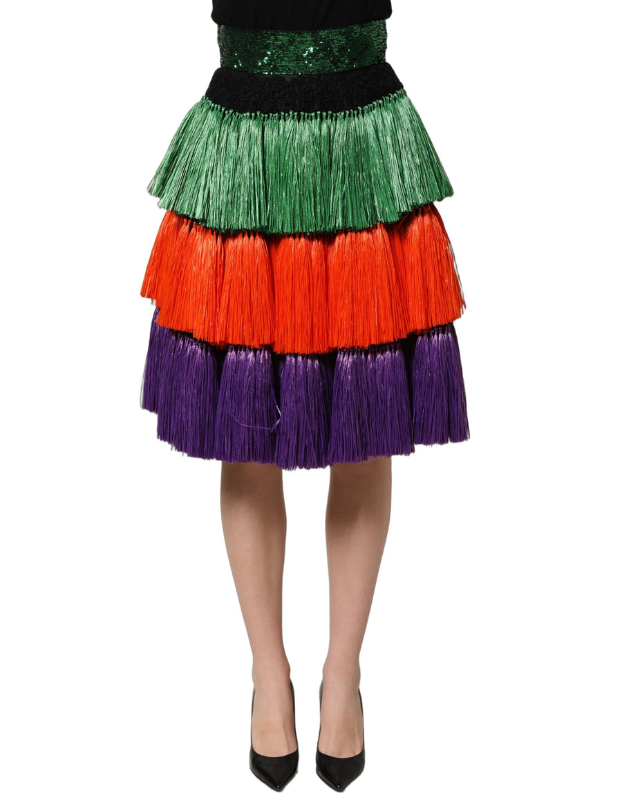 Dolce & Gabbana 100% Silk skirt in multicolor