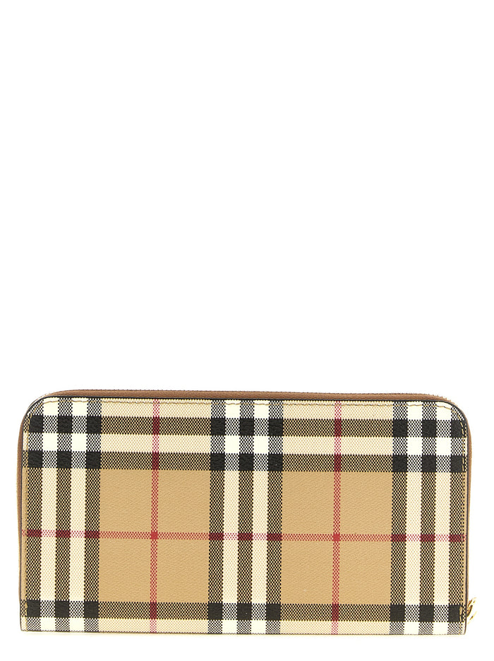 Burberry 55% polyurethane wallet in beige — view 2