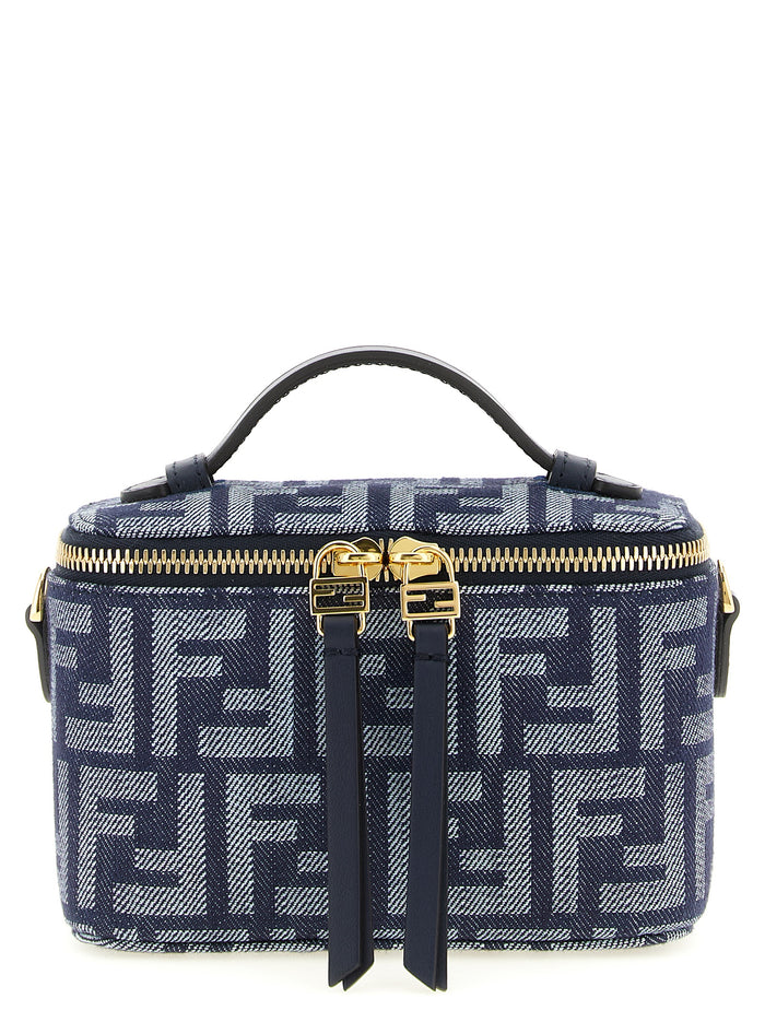 Blue Cotton Handbag Bag