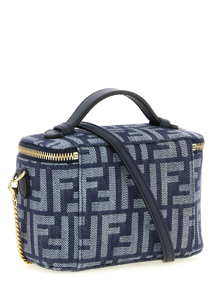Blue Cotton Handbag Bag