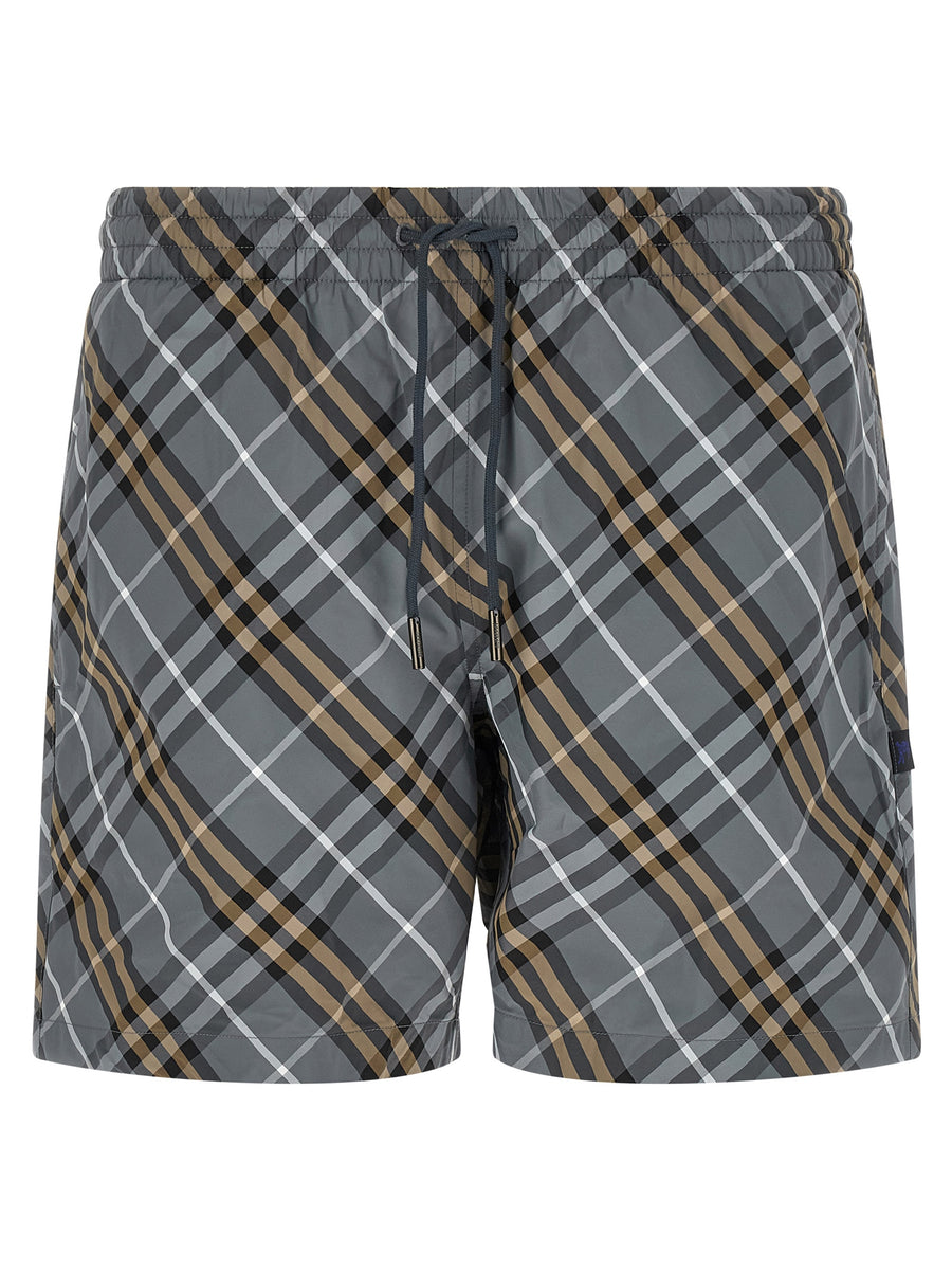 Burberry 100% polyamide bermuda shorts in gray