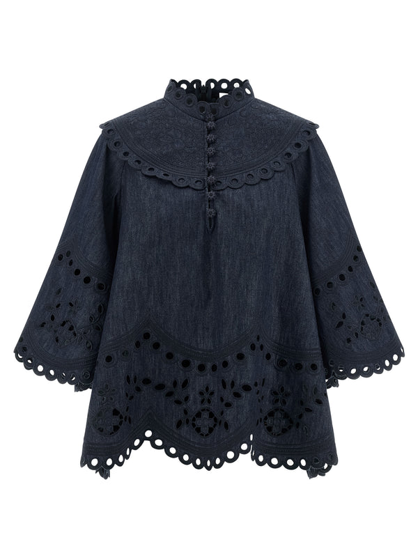 Zimmermann 100% Cotton blouse in blue